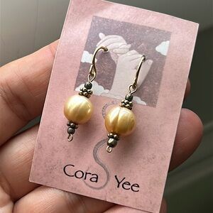 🖤NWT🔺Hawaiian artist Cora Yee handmade pearl earrings